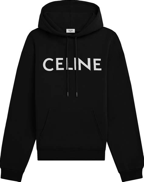 celine hoodie.|celine hoodie black and white.